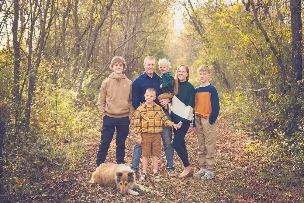 Joe Ailts with his family